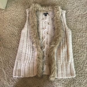 Alfani furry sweater vest